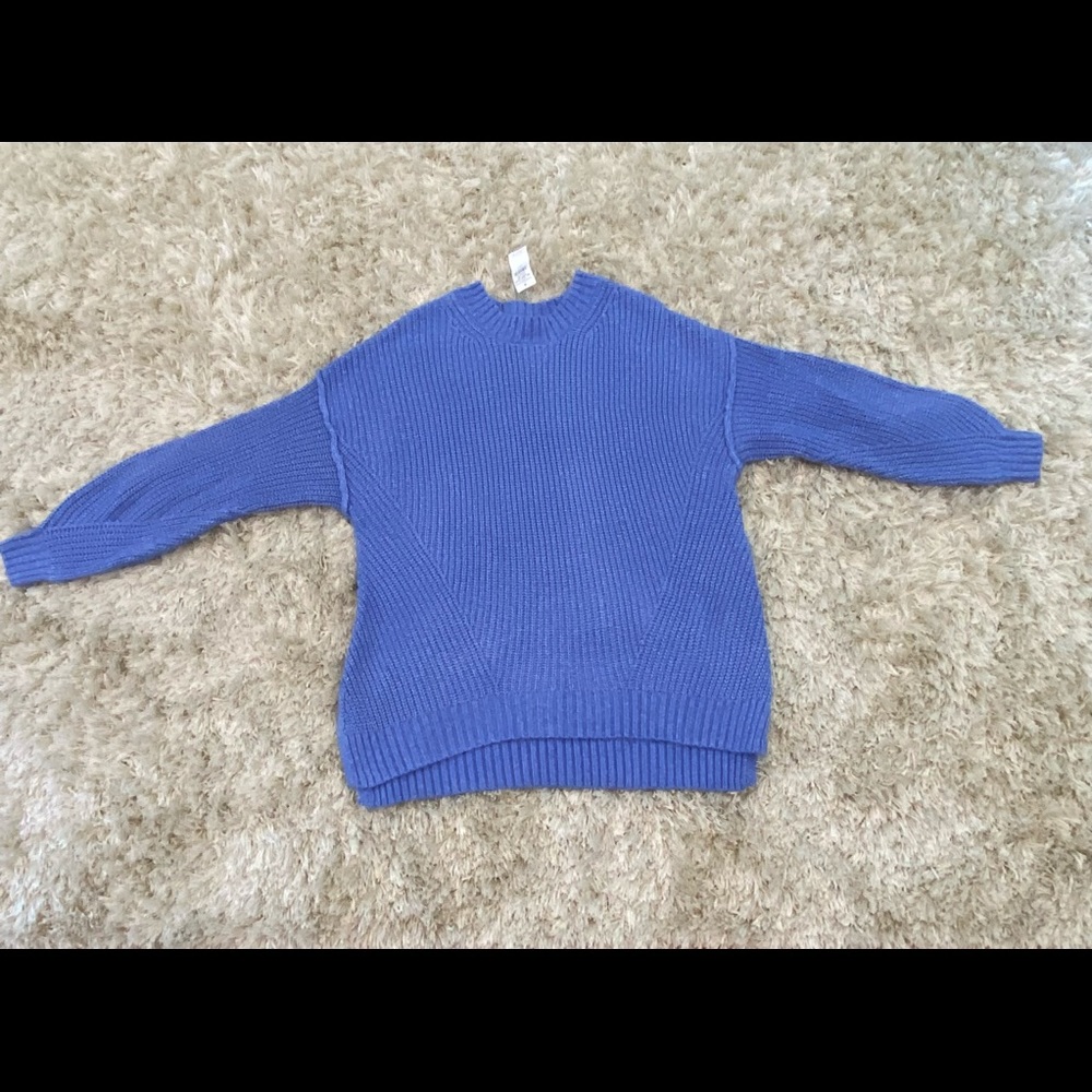 blue oversized american eagle sweater
